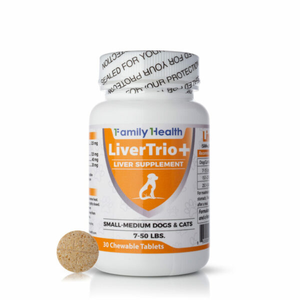 LiverTrio+ Liver Supplement Chew Tabs for Dogs & Cats 30Ct.
