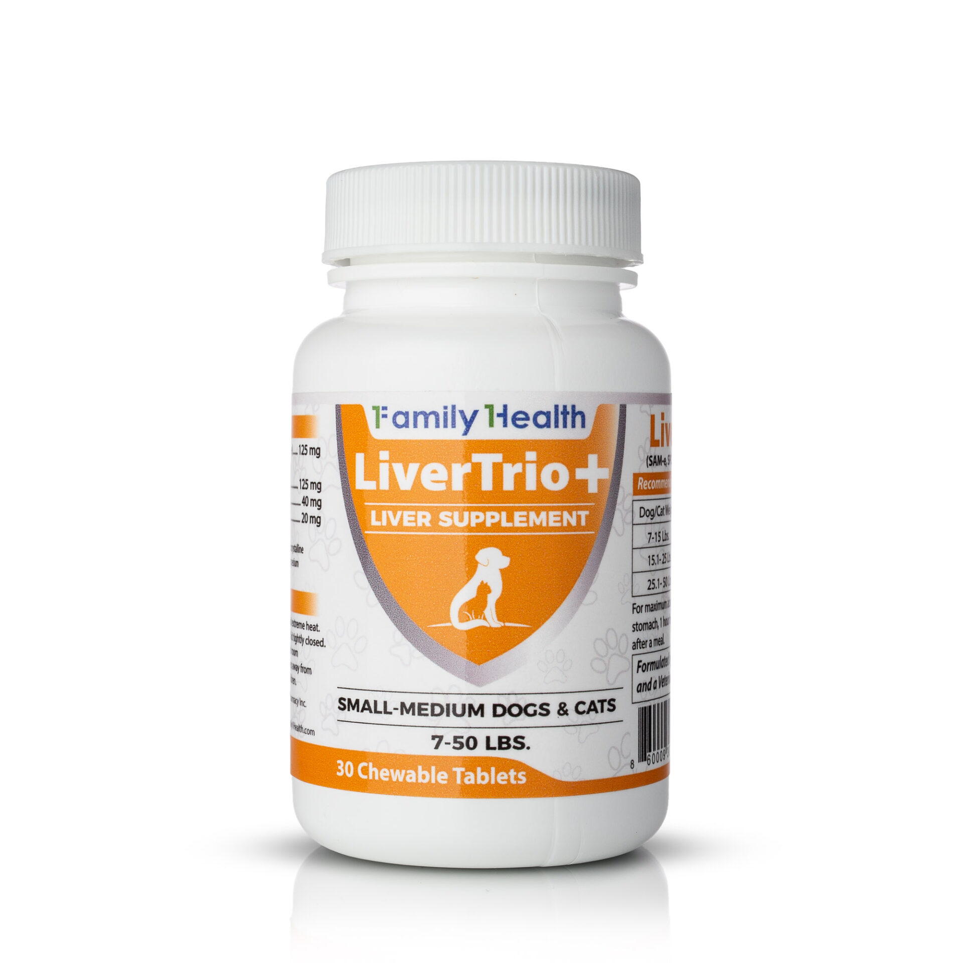 LiverTrio+ Liver Supplement Chew Tabs Cats & Small Dogs