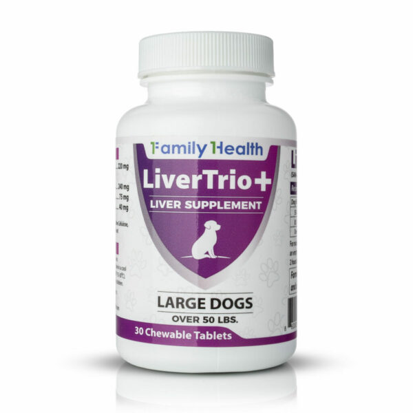 LiverTrio+ Liver Supplement Chew Tabs for Large Dogs 30Ct.